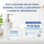 TUCKS Medicated Cooling Pads, 100 Count – Hemorrhoid Pads with Witch Hazel, Cleanses Sensitive Areas, Protects from Irritation, Hemorrhoid Treatment, Medicated Pads Used by Hospitals
