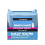 Neutrogena Makeup Remover Wipes Micellar Alcohol-Free Face Towelettes Remove Waterproof Mascara & Oil, Compostable 100% Plant-Based Cloth, Dermatologist & Ophthalmologist Tested, Twin Pack 2 x 25 ct
