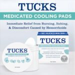 TUCKS Medicated Cooling Pads, 100 Count – Hemorrhoid Pads with Witch Hazel, Cleanses Sensitive Areas, Protects from Irritation, Hemorrhoid Treatment, Medicated Pads Used by Hospitals