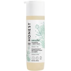 The Honest Company Honest Purely Simple Hypoallergenic Shampoo and Body Wash for Sensitive Skin, Fragrance Free, 10 Fluid Ounce