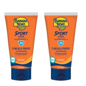 Banana Boat Sport Performance Sunscreen Lotion SPF 30, 3 Ounce (Pack of 2)