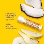Burt’s Bees Natural Moisturizing Lip Balm (Original Beeswax, Strawberry, Coconut & Pear & Vanilla Bean) With Beeswax & Fruit Extracts (Pack Of 4)